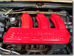 スマート　エンジンヘッド　塗装　ホルツ耐熱塗料　赤
